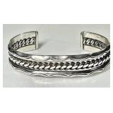 Hand made sterling silver cuff bracelet