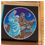 Rolan Johnson mosaic style print on cardboard