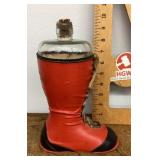 Red boot decanter