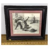 Grant Wood "Tree Planting Group" framed print