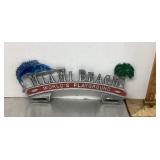 Aluminum Miami Beach license plate topper