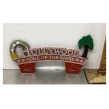 Aluminum Hollywood license plate topper
