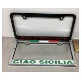 2 license plate holders