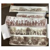 Old reproduction panoramic photos