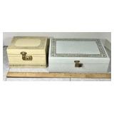 2 vintage jewelry boxes