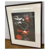 Framed Miro art print 17x21