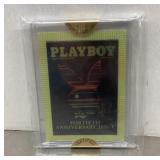 Hugh Hefner autographed trading card