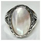 Carolyn Pollack sterling mother of pearl ring