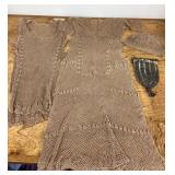 Vintage crocheted outfit with beaded bag