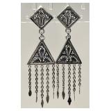 Suarti BA Balinese sterling silver dangle