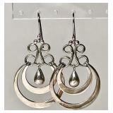 Sterling silver dangle earrings