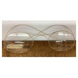 Giorgio Armani store display wire rim glasses