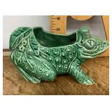 McCoy Pottery frog planter