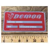 Dodge Demon vin number plate