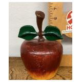 Cast iron apple doorstop