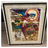 Frank Bettencourt signed Led Zeppelin poster