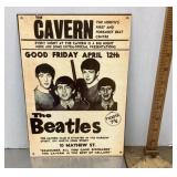 The Beatles poster metal sign