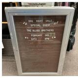 Menu board 24x36