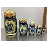 5-piece Russian nesting dolls
