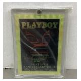 Hugh Hefner autographed trading card