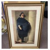 Framed "Portrait of a Gentleman" print 23x33