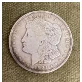 1921 Morgan silver dollar