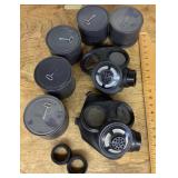 Gas masks and canisters