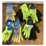Group of work gloves