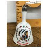 Vintage Wisconsin souvenir bell
