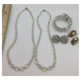 Aurora borealis crystal beaded jewelry
