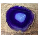 Purple agate slice