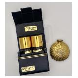 Antique brass mini scent bottle & Paris perfumes
