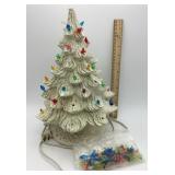 Light up ceramic Christmas tree