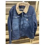 NEW Carhartt sherpa-lined denim jacket Size 2XLT