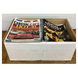 Box of car magazines