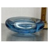 Holmegaard Denmark blue glass bowl