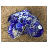Cobalt blue slag glass