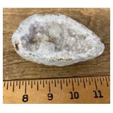 Quartz geode with calcite from Iowa