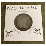 1873 3-cent nickel