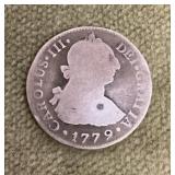 1779 Peru 2 reales coin