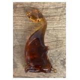 Vintage hand blown Pilgrim Glass goose