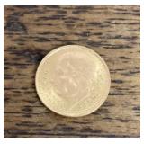 Mexican 2 1/2 peso gold coin