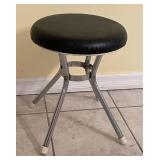 Vintage Cosco chrome stool --15" high