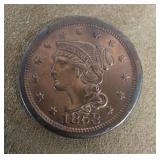 1853 large cent