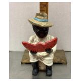 Cast-iron Black Americana coin bank