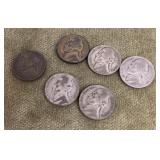 6 war nickels