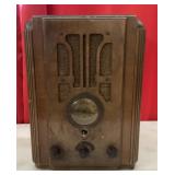 Vintage tombstone radio