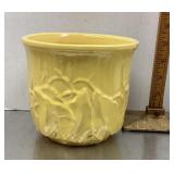 Yellow McCoy pottery planter