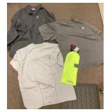 3 Carhartt shirts Size 3XL and face cover