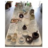 Clean up lot on table